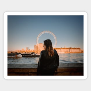 London Eye Portrait - London Sticker